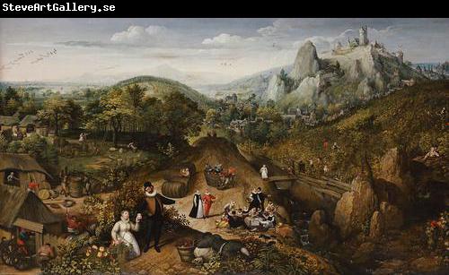 Lucas van Valckenborch Herbstlandschaft